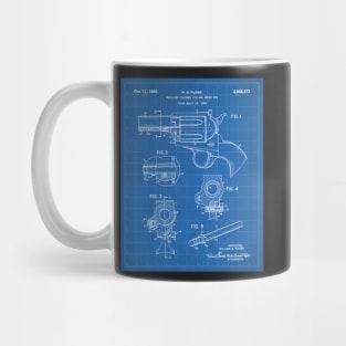 Ruger Revolver Patent - Gun Enthusiast Firearms Art - Blueprint Mug